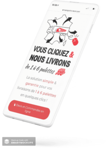 Application vous cliquez nous livrons sur smartphone