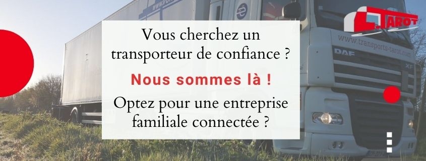 Commandez votre transport de produits palettisés en ligne via notre application Vous cliquez, nous livrons