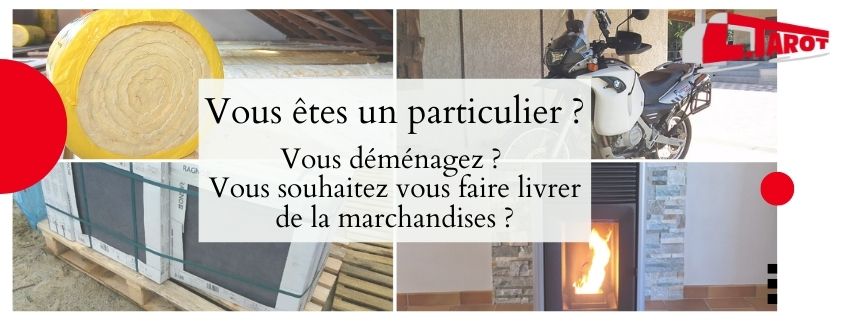 Livraison chez le particulier à domicile de vos produits palettisés via notre application de commande transport en ligne