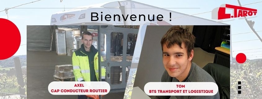 Bienvenue à Axel et Tom, alternants au sein de notre entreprise