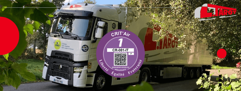 Réception d'un camion Renault éligible Crit'Air