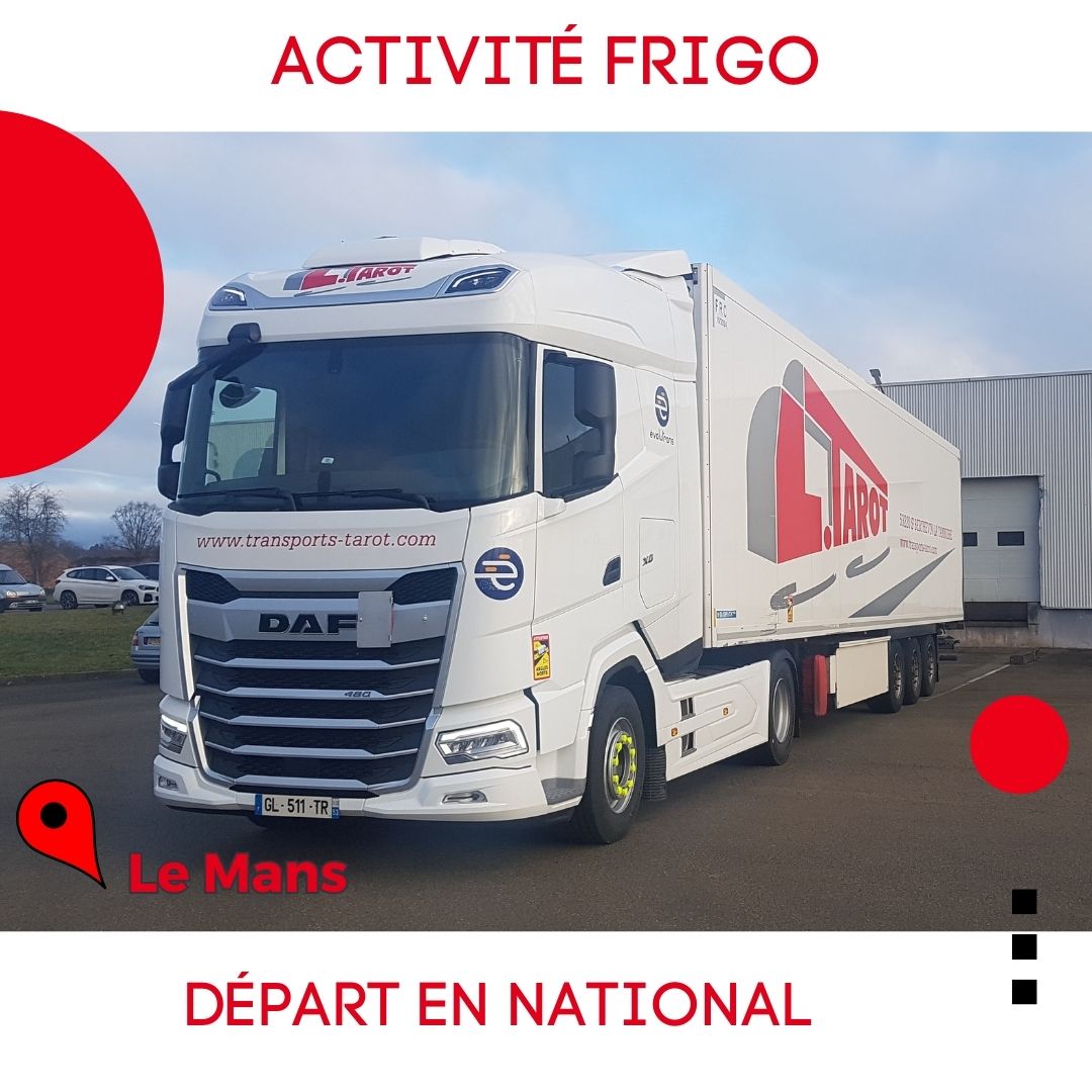 Transports Tarot Activité frigo Le Mans