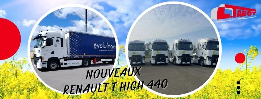 Arrivée de 7 camions Renault roulant au biocarburant b100 d'oleo